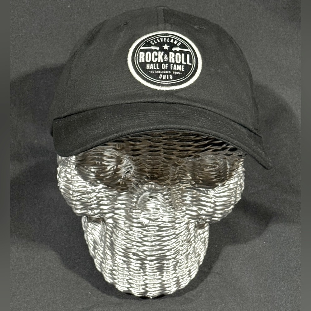 Rock & Roll Hall of Fame Museum: Black hat with adjustable closure “ Dad” style